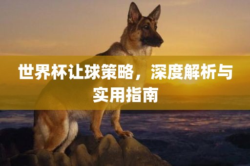 世界杯让球策略，深度解析与实用指南