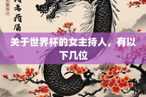 关于世界杯的女主持人，有以下几吉安市靖泰电力工程有限公司位
