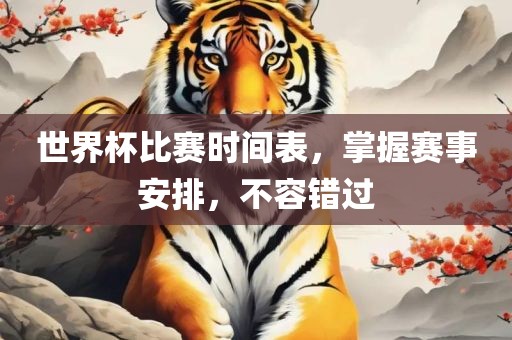 世界杯比赛时间表，掌吉安市靖泰电力工程有限公司握赛事安排，不容错过
