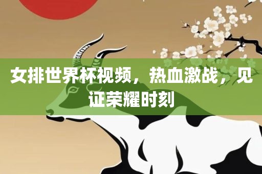 女排世界杯视频，热血激战，见证荣耀时刻