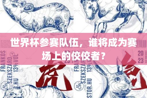 世界杯参赛队伍，谁将成为赛场上的佼佼者？