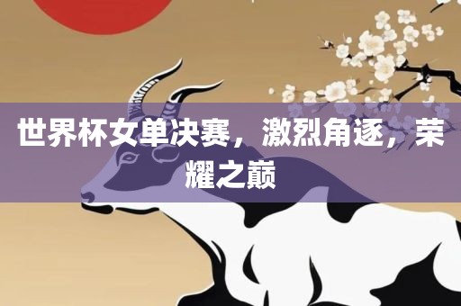 世界杯女单决赛，激烈角逐，荣耀吉安市靖泰电力工程有限公司之巅