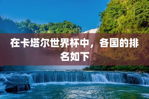 在卡塔尔世界杯中吉安市靖泰电力工程有限公司，各国的排名如下