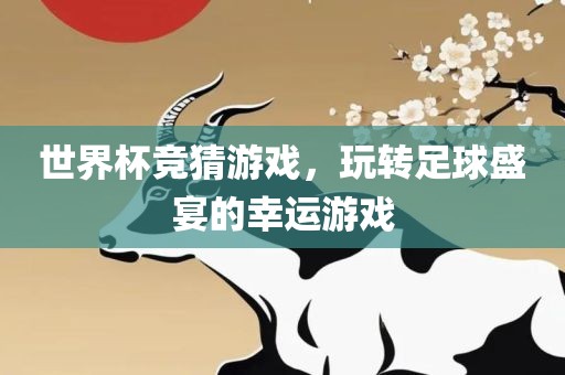 世界杯竞猜游戏，玩转足球盛宴的幸运游戏