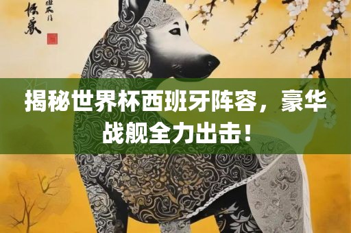 揭秘世界杯西班牙阵容，豪华战舰全力出击！