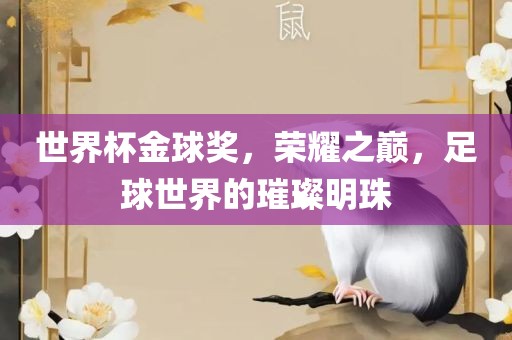 世界杯金球奖，荣耀之巅，足球世界的璀璨明珠吉安市靖泰电力工程有限公司