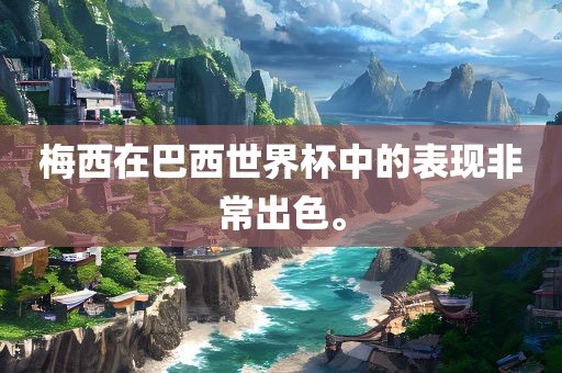 梅西在巴西世界杯中的表现非常出色。