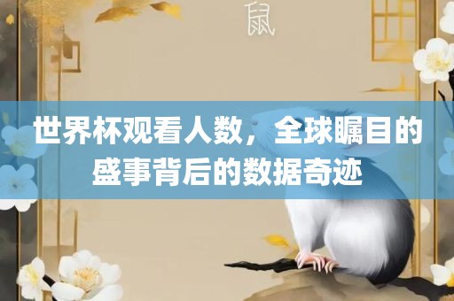世界杯观看人数，全球瞩目的盛事背后的数据奇迹