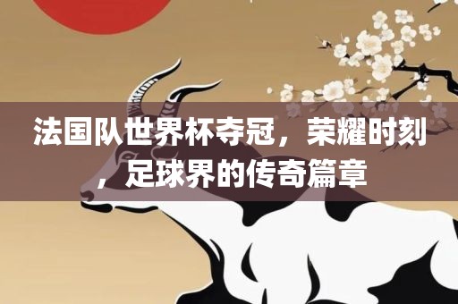 法国队世界杯夺冠吉安市靖泰电力工程有限公司，荣耀时刻，足球界的传奇篇章