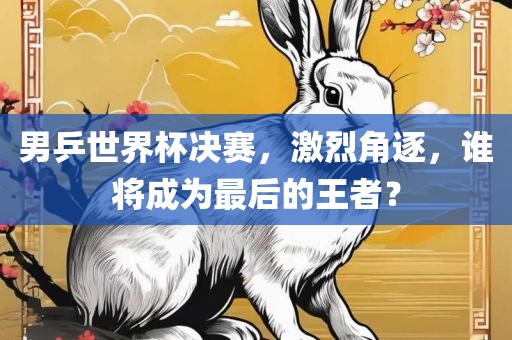 男乒世界杯决赛，激烈角逐，谁将成为最后的王者？吉安市靖泰电力工程有限公司