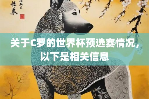 关于C罗的世界杯预选赛情况，以下是相关信息