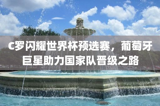 C罗闪耀世界杯预选赛，葡萄牙巨星助力国家队晋级之路