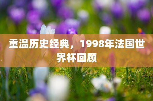 重温历史经典，1998年法国世界杯回顾吉安市靖泰电力工程有限公司
