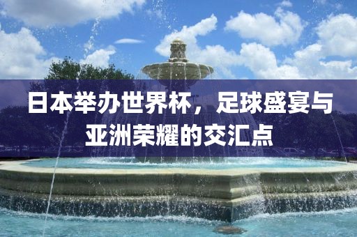 日本举办世界杯，足球盛宴与亚洲荣耀的交汇点