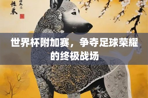 世界杯附加赛，争夺足球荣耀的终极战场