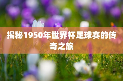 揭秘1950年世界杯足球赛的传奇之旅