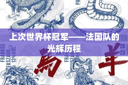 上次世界杯冠军——法国队的光辉历程