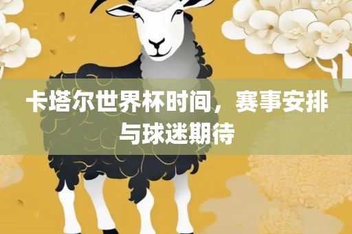 卡塔尔世界杯时间，赛事安排与球迷期待