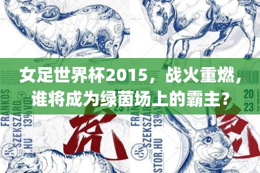 女足世界杯2015，战火重燃，谁将成为绿茵场上的霸主？吉安市靖泰电力工程有限公司