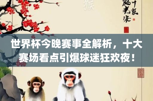 世界杯今晚赛事全解析，十大赛场看点引爆球迷狂欢夜！