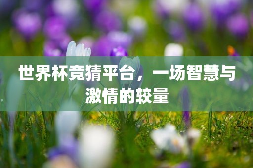 世界杯竞猜平台，一场智慧与激情的较量吉安市靖泰电力工程有限公司