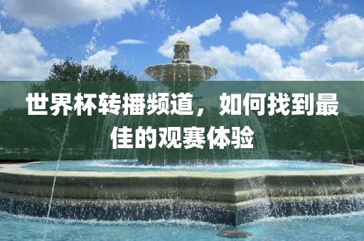 世界杯转播频道，如何找到最佳的观赛体验