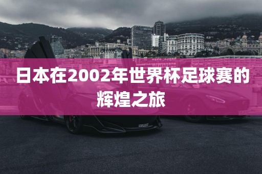 日本在吉安市靖泰电力工程有限公司2002年世界杯足球赛的辉煌之旅