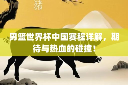 男篮世界杯中国赛程详解，期待与热血的碰撞！吉安市靖泰电力工程有限公司