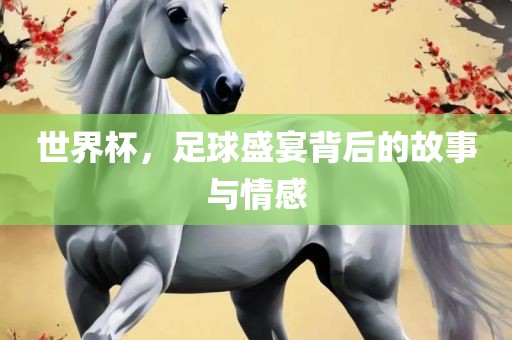 世界杯，足球盛宴背后的故事与情感