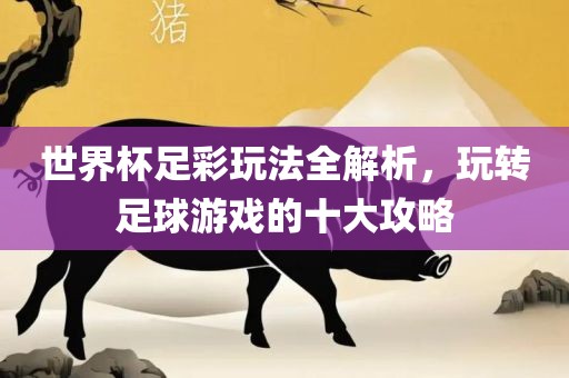 世界杯足彩玩法全解析，玩转足球游戏的十大攻略