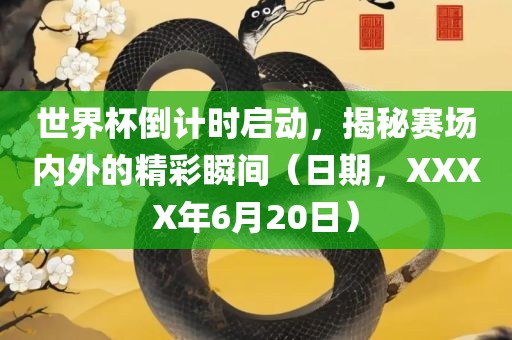 世界杯倒计时启动，揭秘赛场内外的精彩瞬间（日期，XXXX年6月20日）