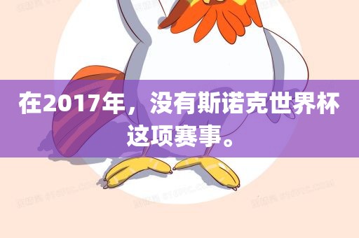 在2017年，没有斯诺克世界杯这项赛事。