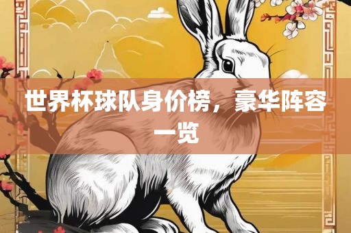 世界杯球队身价榜，豪华阵容一览