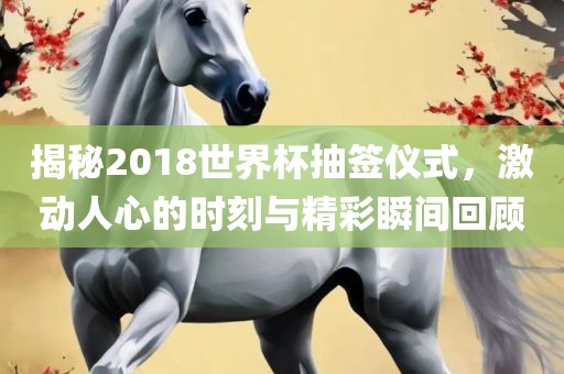 揭秘2018世界杯抽签仪式，激动人心的时刻与精彩瞬间回顾吉安市靖泰电力工程有限公司