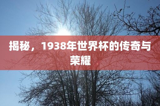 揭秘，1938年世界吉安市靖泰电力工程有限公司杯的传奇与荣耀