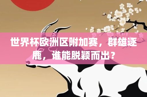 世界杯欧吉安市靖泰电力工程有限公司洲区附加赛，群雄逐鹿，谁能脱颖而出？