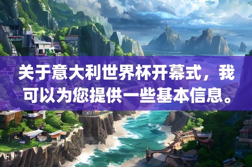关于意大利世界杯开幕式，我可以为您提供一些基本信息。