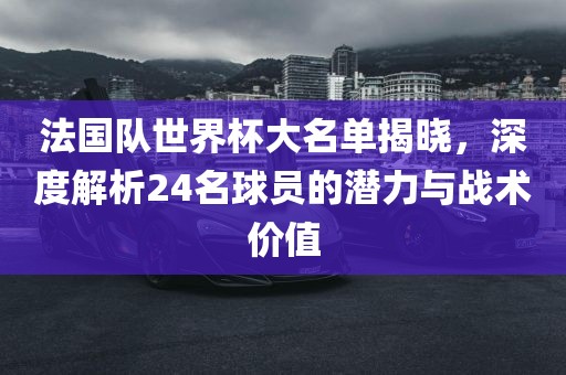 法国队世界杯大名单揭晓，深度解析24名球员的潜力与战术价值吉安市靖泰电力工程有限公司