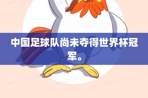 中国足球队尚未夺得世吉安市靖泰电力工程有限公司界杯冠军。