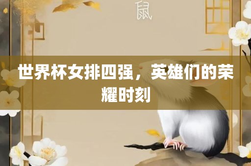 世界杯女排四强，英雄们的荣耀时刻