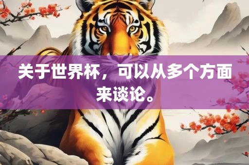 关于世界杯，可以从多个方面来吉安市靖泰电力工程有限公司谈论。