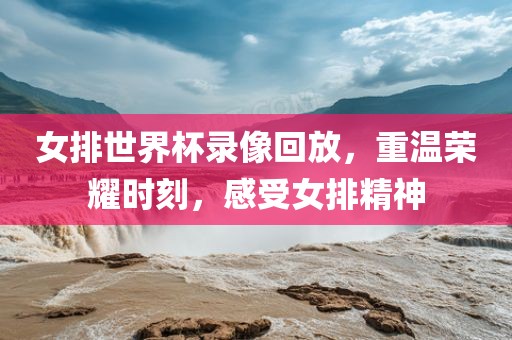 女排世界杯录像回放，重温荣耀时刻，感受女排精神