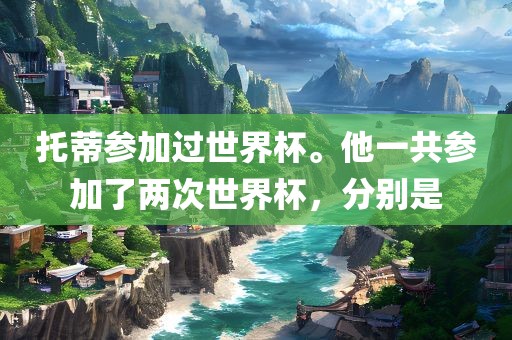 托蒂参加过世界杯。他一共参加了两次世界杯，分别是