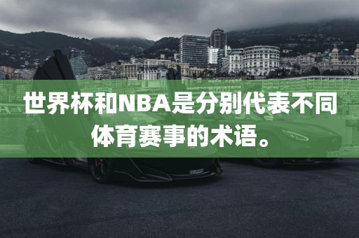 世界杯和NBA是分别代表不同体育赛事的术语。