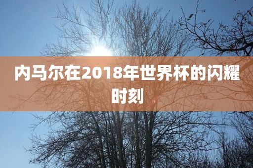 内马尔在2018年世界杯的闪耀时刻吉安市靖泰电力工程有限公司