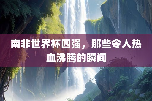 南非世吉安市靖泰电力工程有限公司界杯四强，那些令人热血沸腾的瞬间