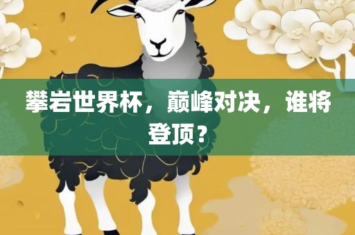 攀岩世界杯，巅峰对决，谁将登顶？