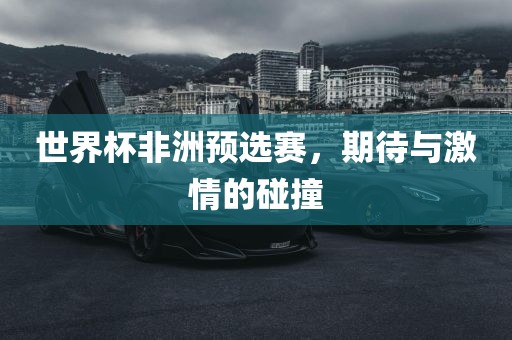 世界杯非洲预选赛，期待与激情的碰撞