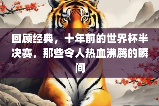 回顾经典，十年前的世界杯半决赛，那些令人热血沸腾的瞬间