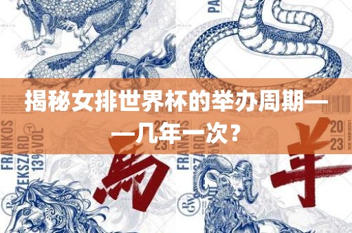 揭秘女排世界杯吉安市靖泰电力工程有限公司的举办周期——几年一次？